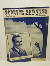 "Forever and Ever" 1948 Sheet Music by Malia Rosa, Franz Winkler, ft Russ Morgan