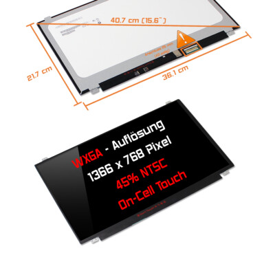 15,6'' Touch-Display glossy passend für Samsung LTN156AT40-D01 1920×1080 Full HD