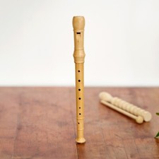 Wooden 8 HoleRecorder Flute Wood Wind Percussion Hand Held Hand Made Aprox. 32cm
