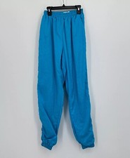 Vintage Nike Windbreaker Pants S Blue Streetwear Adjustable Cuffs Pockets
