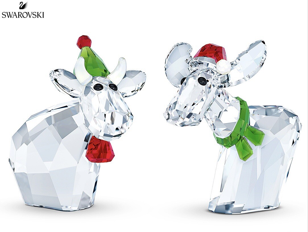 NIB Authentic Swarovski Mo & Ricci Holiday 2020 A.E. Crystal