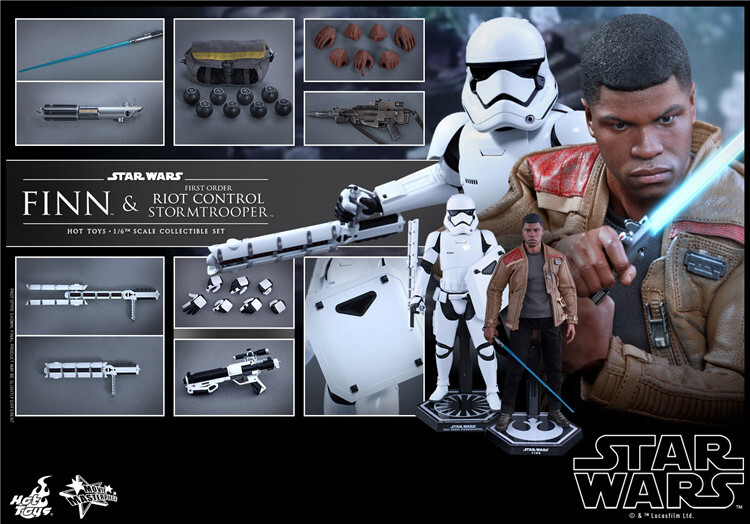 Hot Toys MMS346 Star Wars 1/6 The Force Awakens Finn Stormtrooper