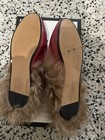Gucci Fur-Lined Princetown Mules Horsebit Loafers Leather- IT Size 37 Pristine — photo 5