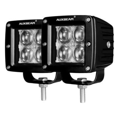 led light auxbeam fog lights bar inch 20w square cubes spot bea pods cube corded cordless philip pair road