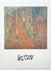 Beech Wood, by Gustav Klimt reproduction print