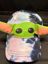 Disney Star Wars Yoda Baby Grogu Tie Dye Lightweight Strapback Hat Cap, Youth