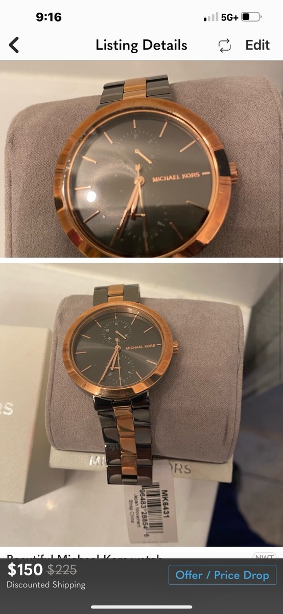 Michael Kors MK8576 Slim Runway Wristwatch - Gunmetal  display picture 3