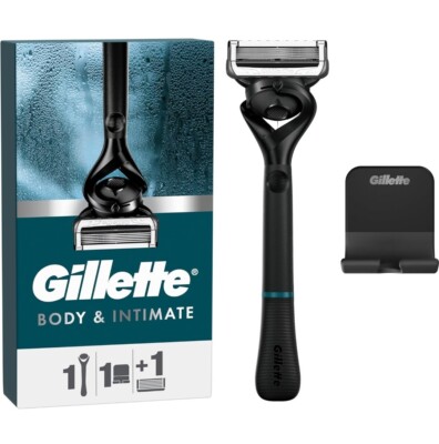 Gillette Körper- und Intimrasierer für Männer, Rasierer für Schamhaare Kostenlose Lieferung 
