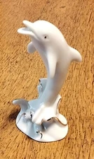 Lenox Small Porpoise Dolphin Figurine With Gold Painted Accents 3 7/8"