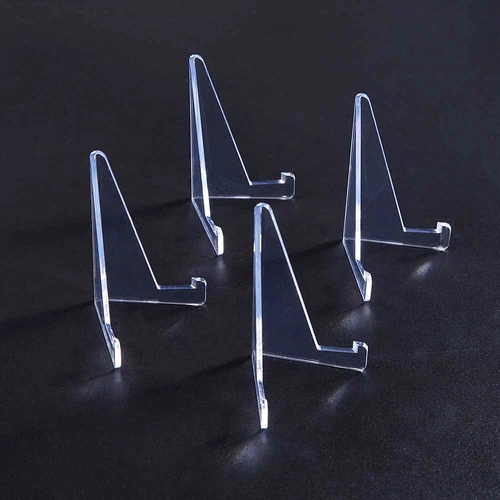 10/20/50 Pcs Clear Acrylic Trading Card Stands Coins Sports Cards Display Holder - Picture 12 of 12