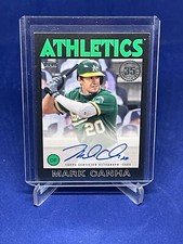MARK CANHA 2021 TOPPS 1986 BLACK ON CARD AUTO #D 172/199