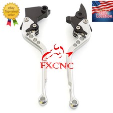 Palancas de embrague de freno CNC mango ajustable plateado para RE 650 Interceptor INT650