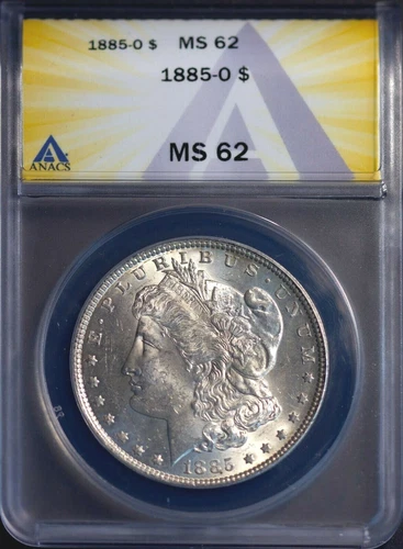 1885-O $1 Silver Morgan Dollar MS 62 ANACS # 7269855 + Bonus