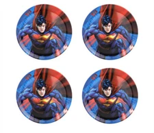SUPERHERO Snack Size Melamine Plates and Bowls Sets Batman or Superman