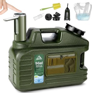 5 Gallon Water Jug, Camping Water Container, BPA Free Portable Water Dispenser w