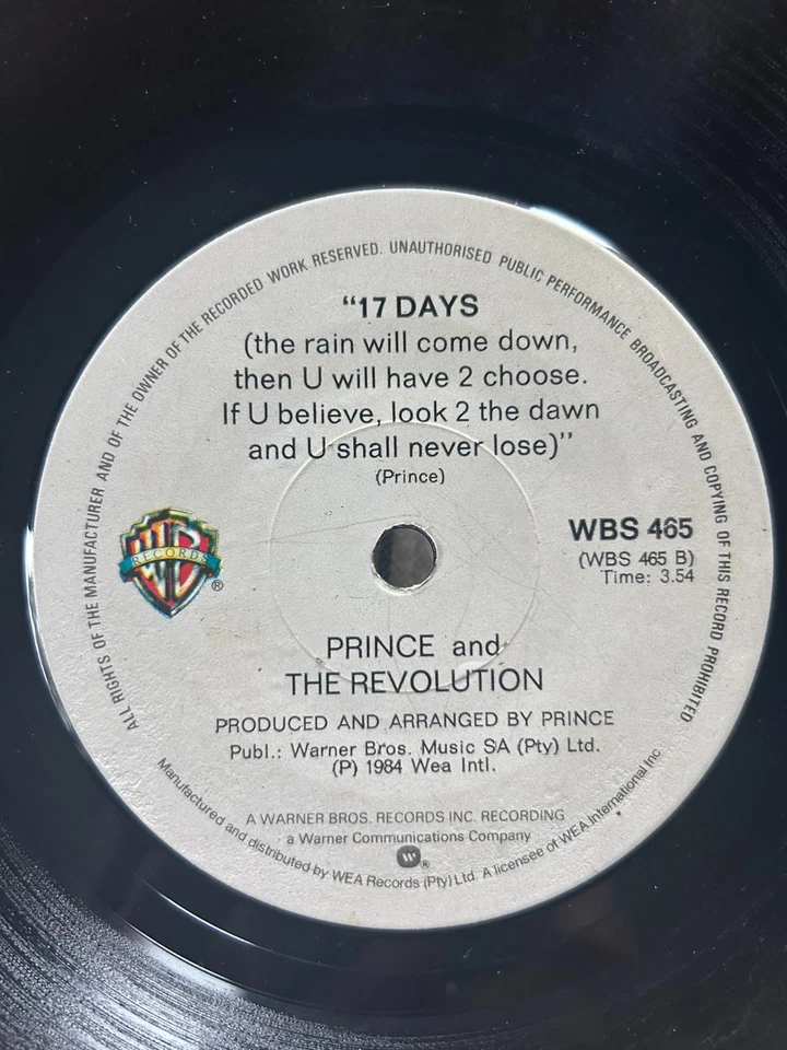 Prince RARE South Africa Press When Doves Cry Madonna, Michael, Jackson, Wonder - Image 3 of 3