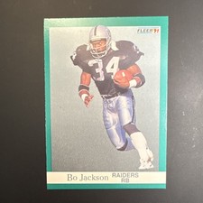 Fleer Bo Jackson Oakland Raiders #110 1991 Base Set Football Sports Card