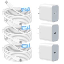 Fast Charger iPhone,iPhone Charger Fast Charging Apple MFi Certified 3Pack Ap...