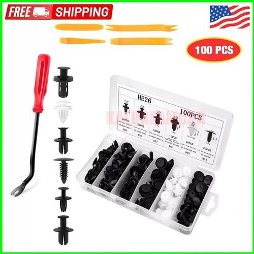 Accessories Clip Trim Car Push Pin Rivet Bumper Door Panel Retainer Fastener Kit