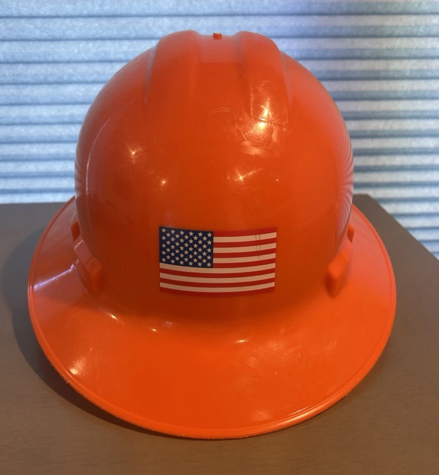 Sombrero duro de exhibición NECA local 25 IBEW Long Island bandera americana Foto 2 de 4