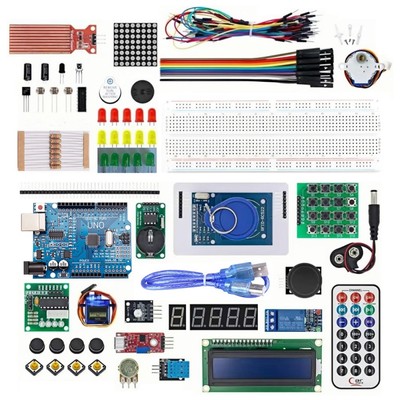 Starter Kit für Arduino UNO R3 RFID im Kunststoffkasten 40+ Komponenten