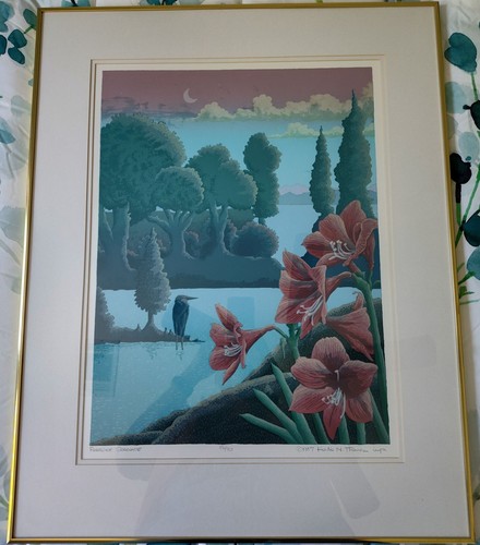 Riverside Serenade by Kurtis N. Thomas, 1987 Limited Ed Signed Art Print 56/90