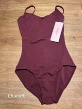 Chacott Burgundy Cami Leotard Unused, Ballet Gymnastics Dancewear