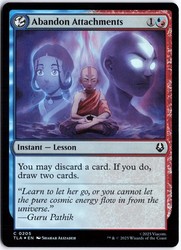 Abandon Attachments 205/462 Foil Common Avatar: The Last Airbender MTG