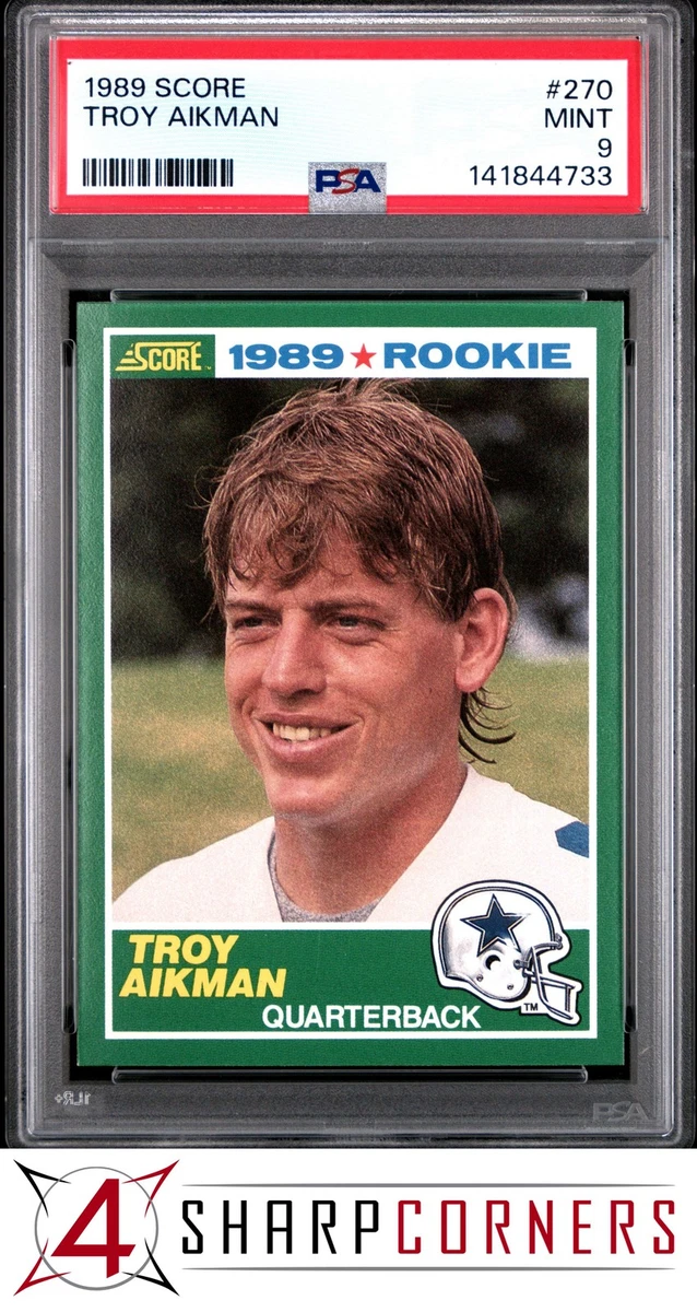 Troy Aikman Football SCORE Rookie Sports Trading Card Singles for