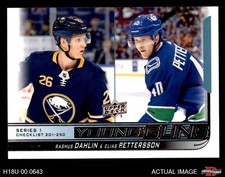 2018 Upper Deck #250 Rasmus Dahlin Checklist Sabres / Canucks ROOKIE 8 - NM/MT