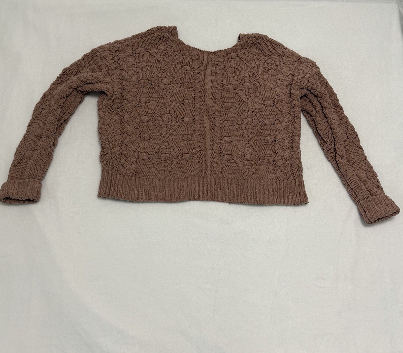 Moon & Madison Soft Knit Open Front Cardigan Sweater Dusty Rose Pink ...