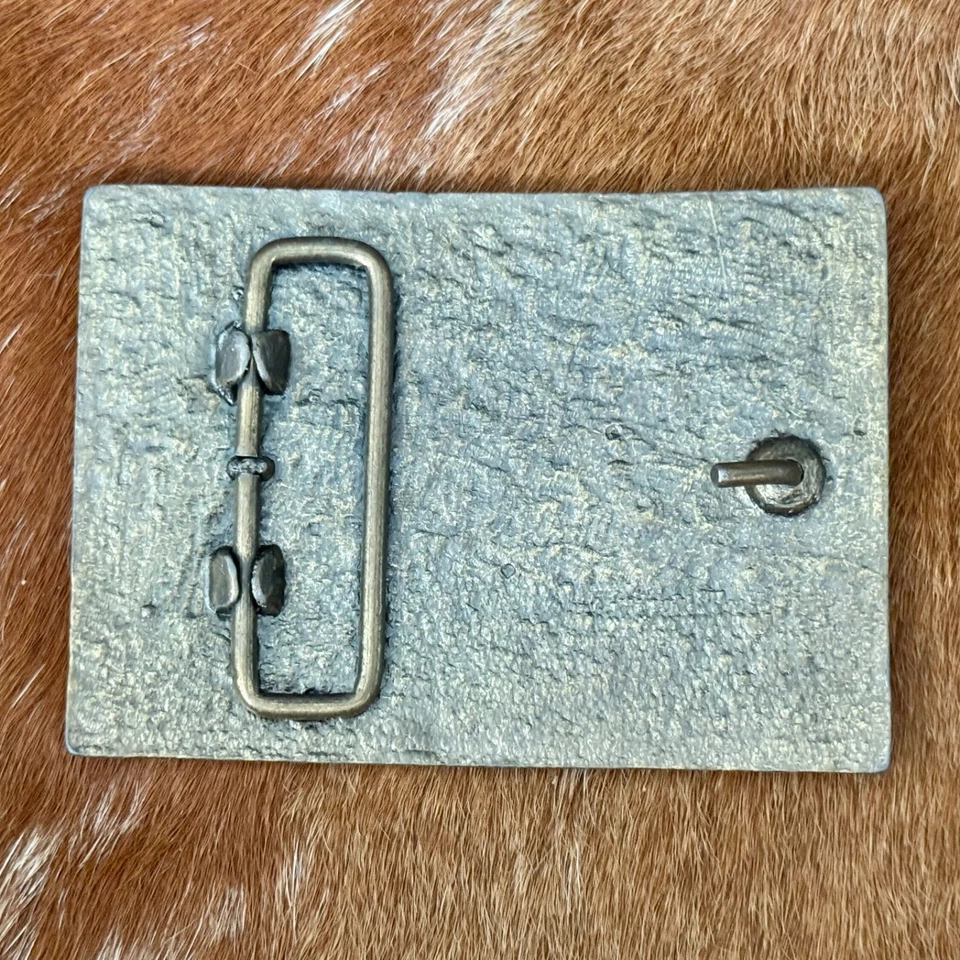 Vintage Budweiser Bottle Label 12oz Metal Belt Buckle - Image 2 of 4