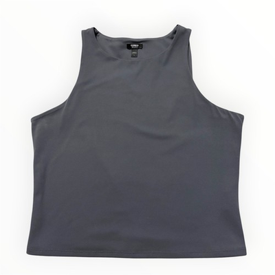 #ad Express Body Contour High Compression Tank Charcoal Gray Large Women’s $22.00