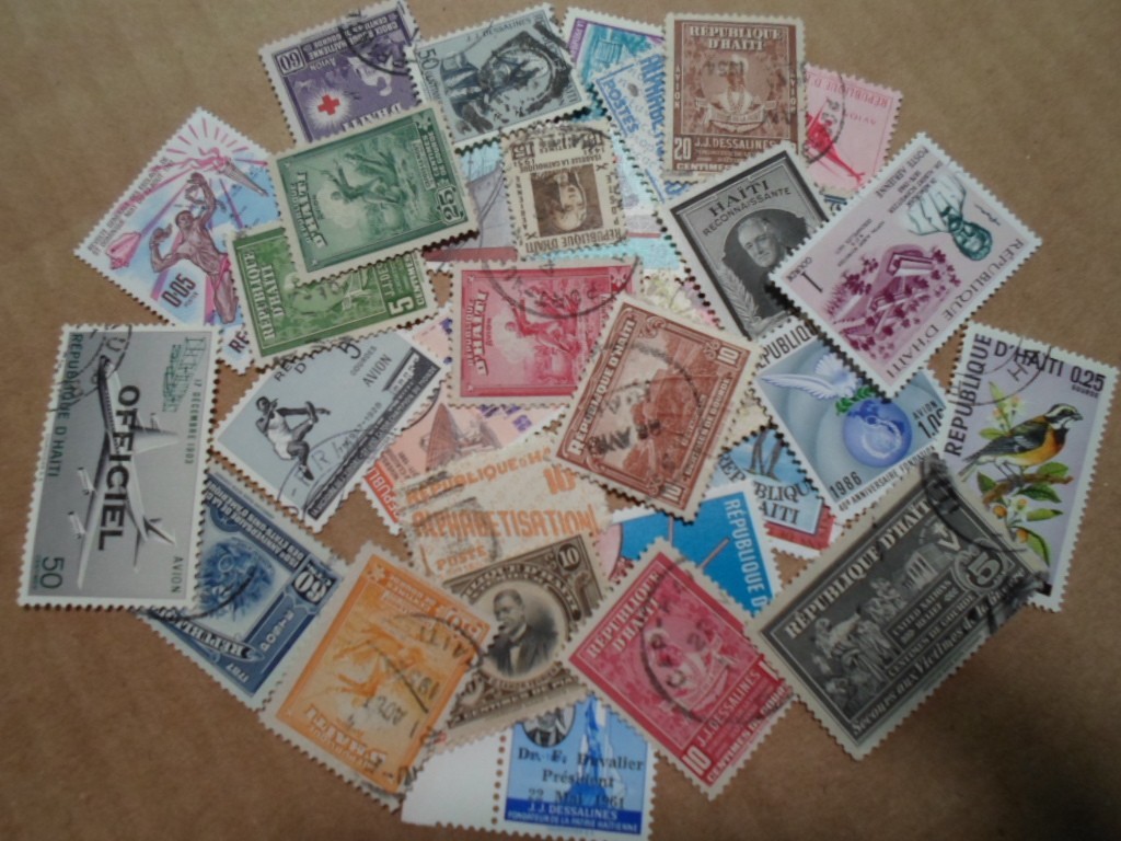 Collection lot 30 different stamps of Haiti