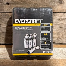 Evercraft 4pc 38 Dr. 6 Pt. Spark Plug Swivel Socket Set Sae 774-0113 Nib