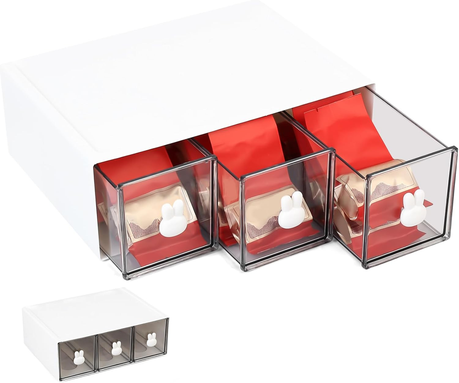 Organizer Per Bustine Di Tè E Zucchero – ABS Elegante, Compatto E Con Scomparti Per Banco Bar!