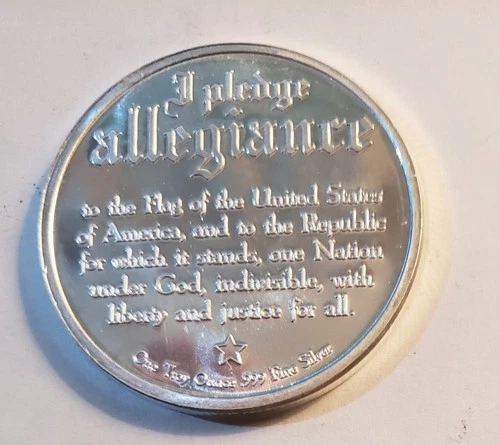 Pledge of Allegiance Eagle .999 1oz Fine Silver Coin