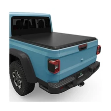 AUTOSAVER88 Soft Roll Up Truck Bed Tonneau Cover Compatible with Jeep Gladiat...