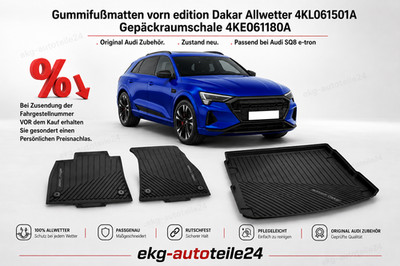 NEU ORIGINAL Audi SQ8 e-tron 4KE061180A Gepäckraumschale 4KL061501A Gummmatten