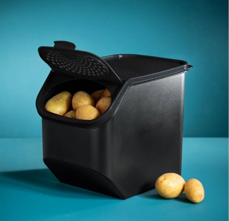 Tupperware Potato Storage 8.3 L Black Potato Storage Potato Master Stock