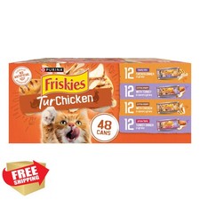 Purina Friskies TurChicken Cat Food Wet Variety Pack 48 ct