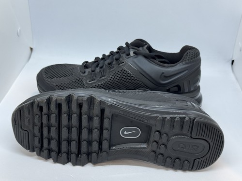 Nike Air Max 2013 GS Triple Black Grade School Shoes Size 6Y New Rare 555426-010 - Picture 5 of 6