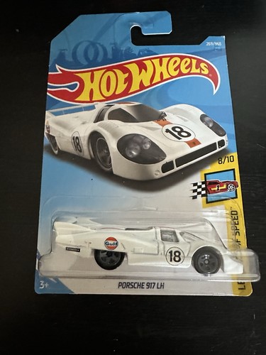 HOT WHEELS 2018 LEGENDS OF SPEED PORCHE 917 LH WHITE GULF RACE CAR 269/ ...