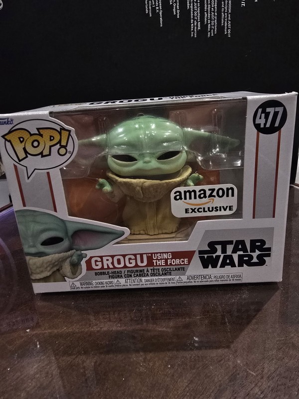 Funko Pop! Grogu using the force #477 Star Wars The Mandalorian Amazon exclusive