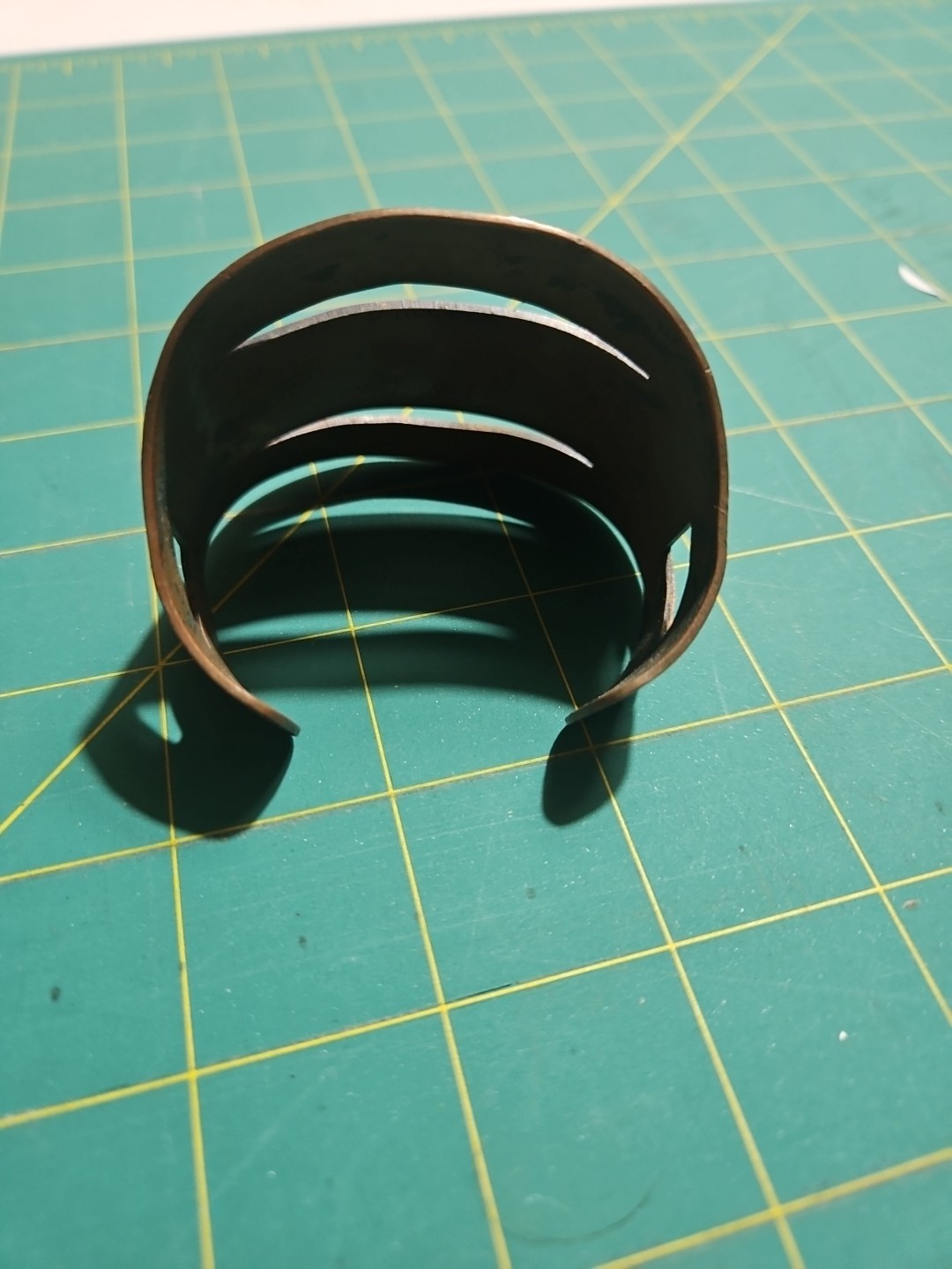 Vintage Solid Copper Cuff Bracelet Native America… - image 8