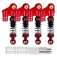 4Pcs 1/24 RC Car Crawler Aluminum Threaded Shock Absorber For Axial SCX24 90081