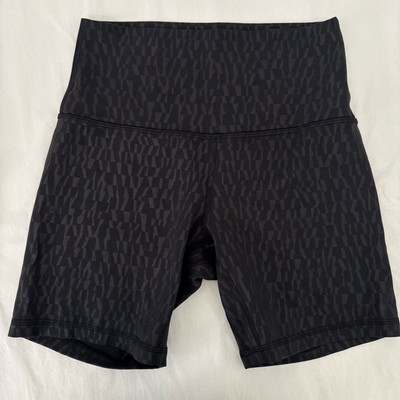 Lululemon | Align HR Short 6  | Sz 6 | Black Segment Emboss | EUC