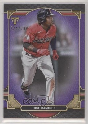 2022 Topps Triple Threads Amethyst 24/299 Jose Ramirez #85 7wx