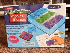 Lakeshore Fill In The Blank Phonics Stamps Level 2  74 PC  New Sealed Box