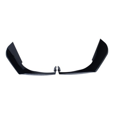 Gloss Black Front Bumper Side Canards Fin Splitter For Corvette C8 Z51 2020-2025